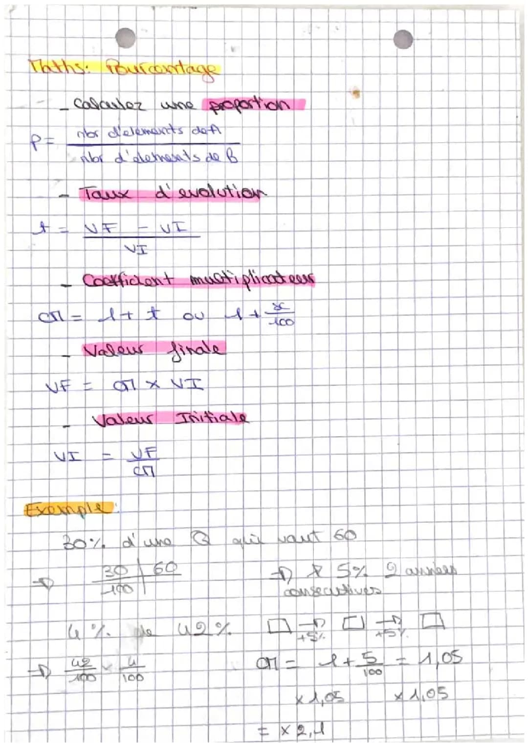 Pourcentage 