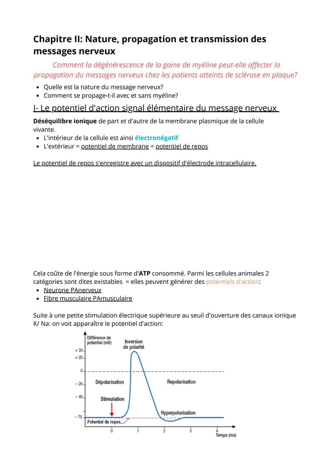Thème 3: Corps humain et Santé
1ère partie: Comportement et mouvement
.
Comment une substance chimique peut interférer avec le fonctionnemen