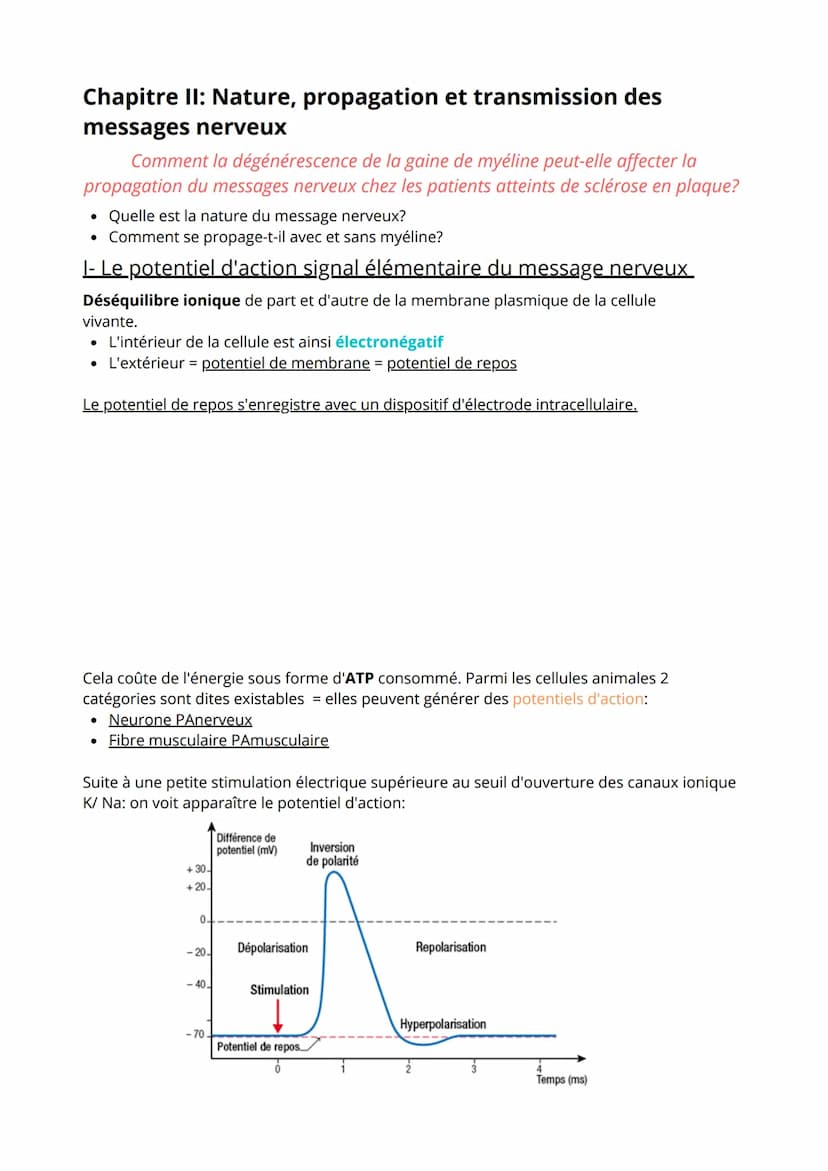 Thème 3: Corps humain et Santé
1ère partie: Comportement et mouvement
.
Comment une substance chimique peut interférer avec le fonctionnemen