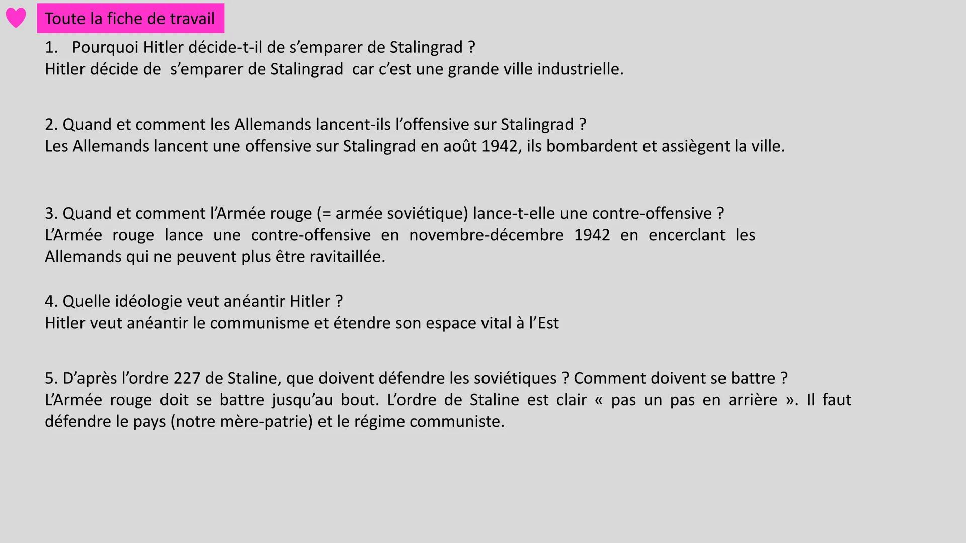 H3 La Seconde Guerre mondiale 1939-1945
Problématique : Pourquoi la Seconde Guerre mondiale est-elle une guerre
d'anéantissement ?
I. Un aff