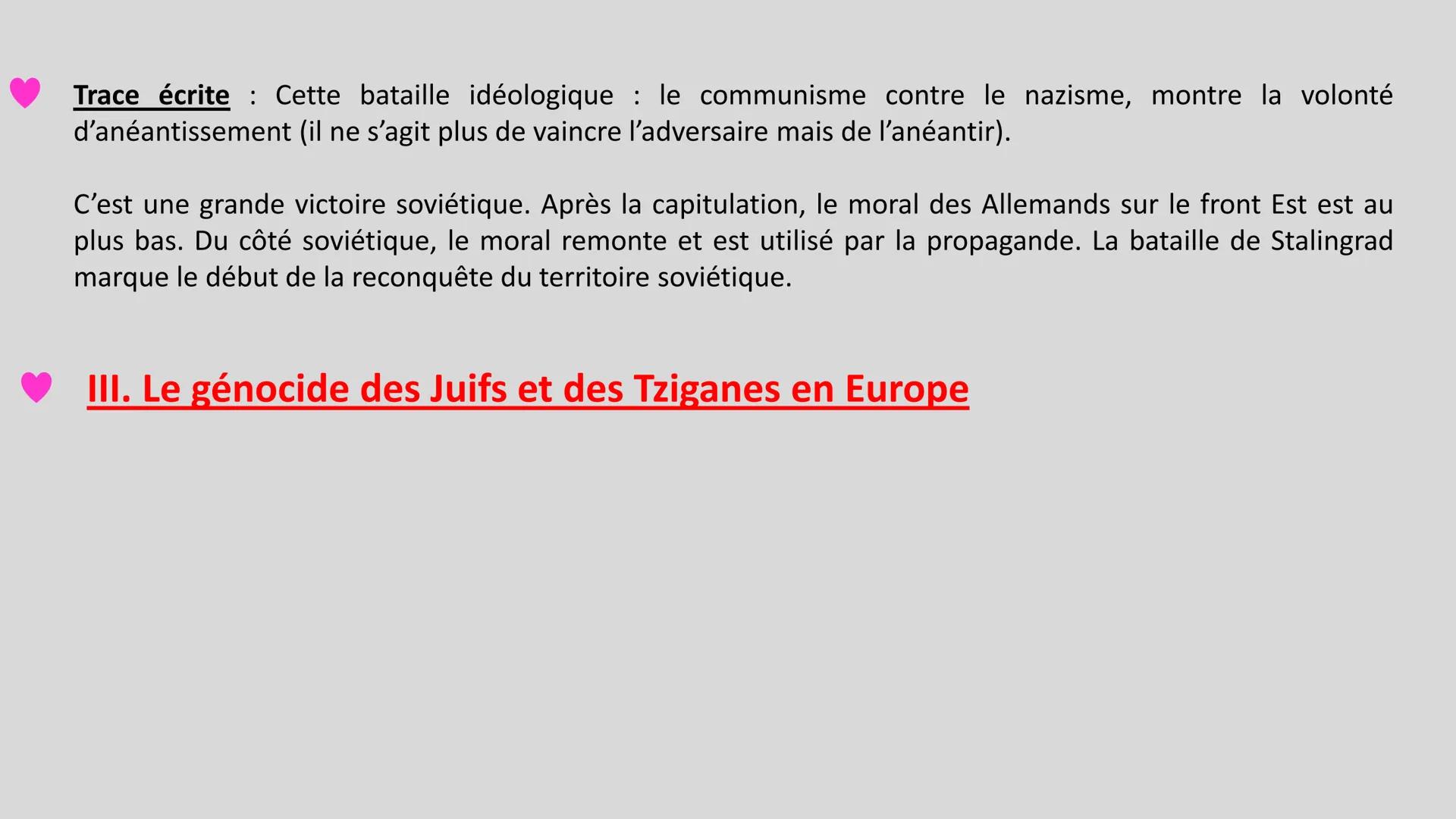 H3 La Seconde Guerre mondiale 1939-1945
Problématique : Pourquoi la Seconde Guerre mondiale est-elle une guerre
d'anéantissement ?
I. Un aff