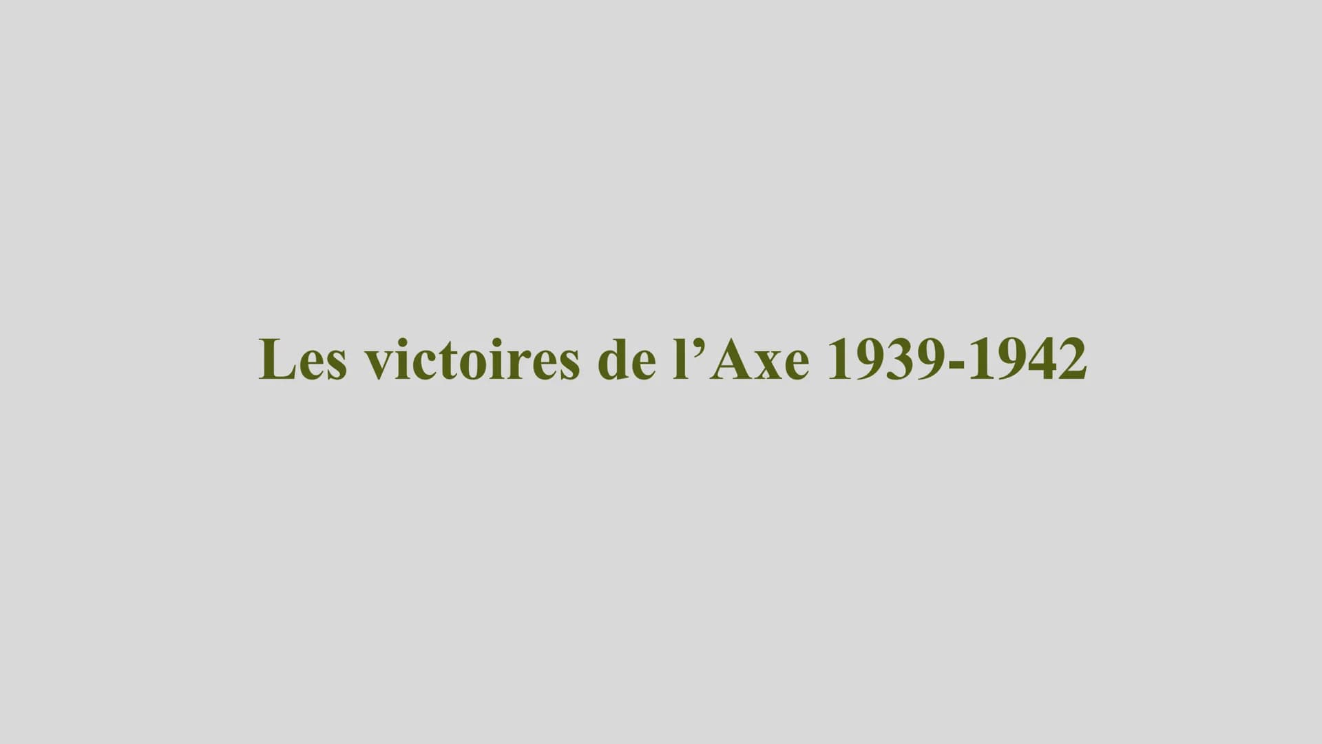 H3 La Seconde Guerre mondiale 1939-1945
Problématique : Pourquoi la Seconde Guerre mondiale est-elle une guerre
d'anéantissement ?
I. Un aff