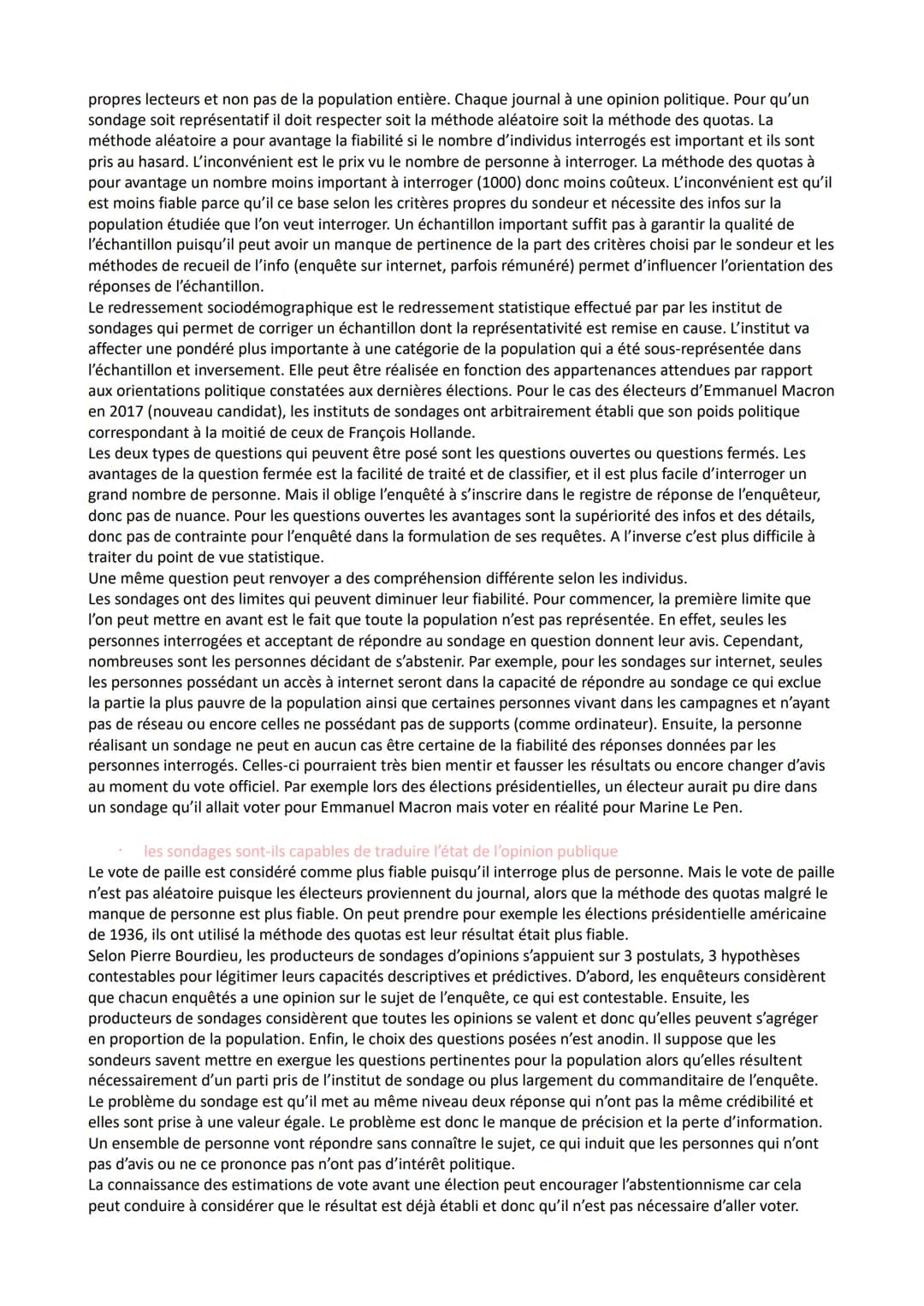 Comment se forme et s'exprime l'opinion publique ?
- Il faut montrer comment les sondages d'opinion modifient l'exercice de la démocratie.
-
