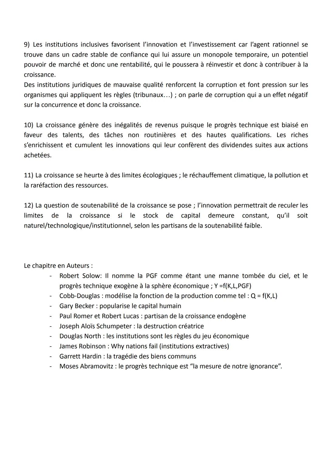 Définitions :
CHAP 1: Quels sont les sources et les défis de la croissance économique ?
➤ Croissance économique : augmentation des richesses