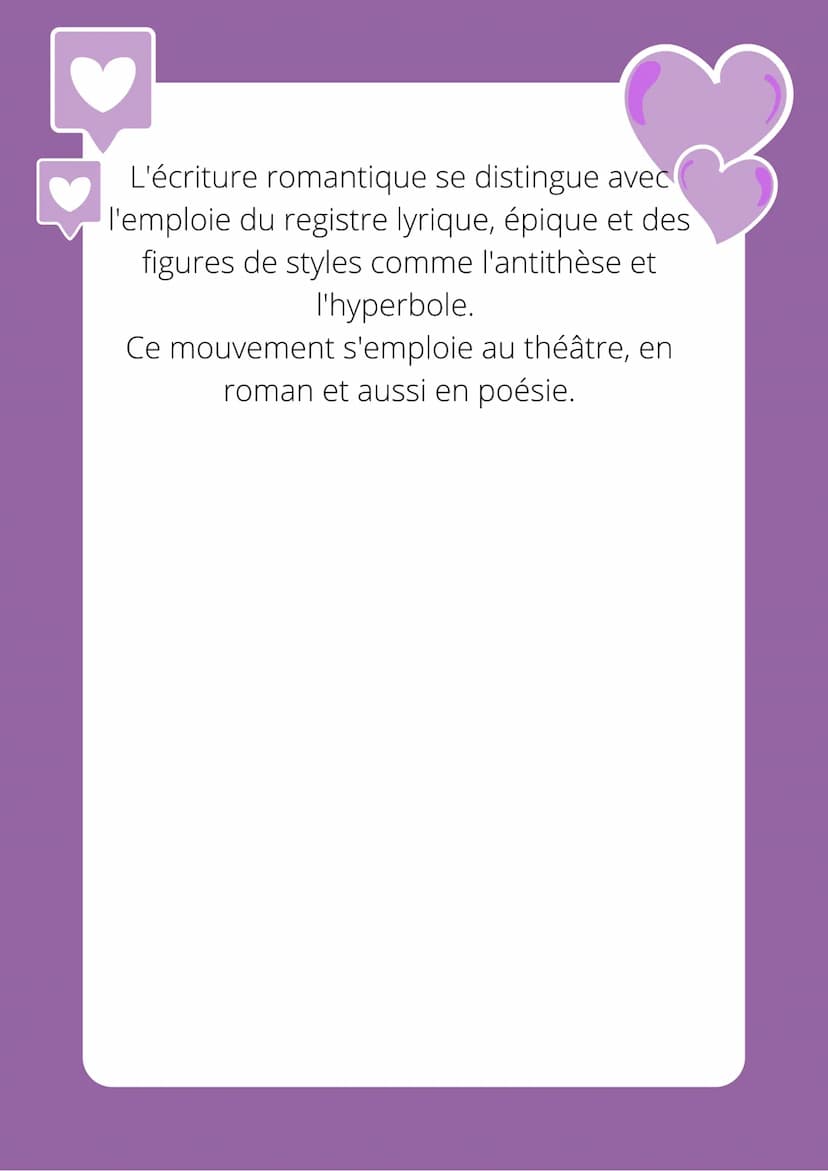 Le romantis me
Il s'agit dun mouvement littéraire qui s'oppose
au classicisme.
Il apparaît d'abord en Allemagne et en
Angleterre à la fin du