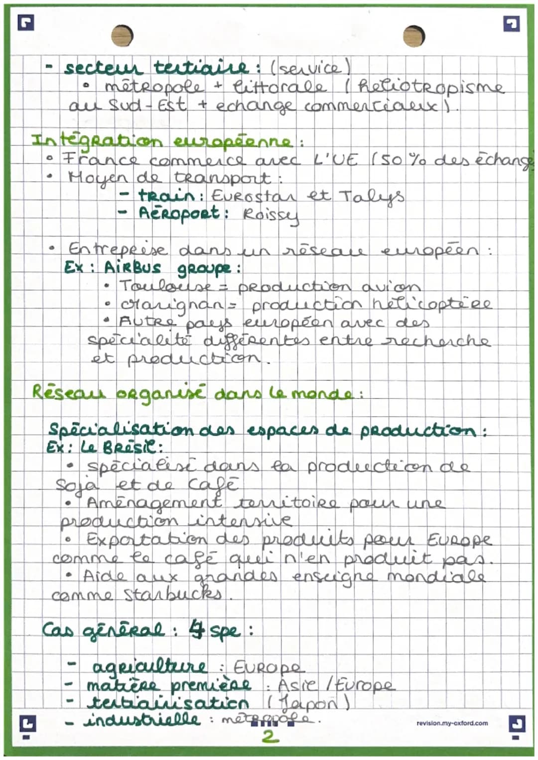 L
G
-
geografie
diversificat del espaces et acteur.
Production = Labrication d'un produit
réalisée à partir de matière premières
de travail 