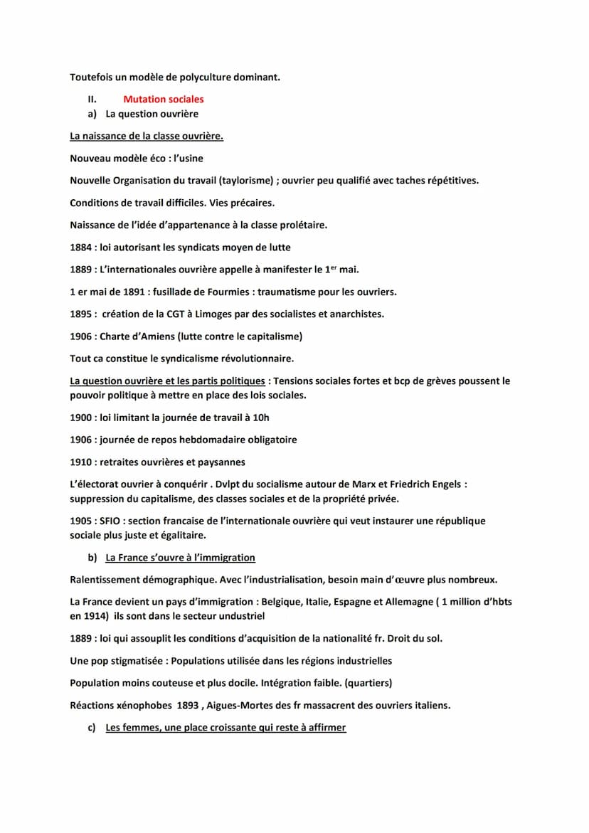 L6: PERMANENCES ET MUTATIONS DE LA SOCIETE FRANCAISE ENTRE 1870 et 1914:
INTRO: Alors que le régime républicain se met en place, la société 