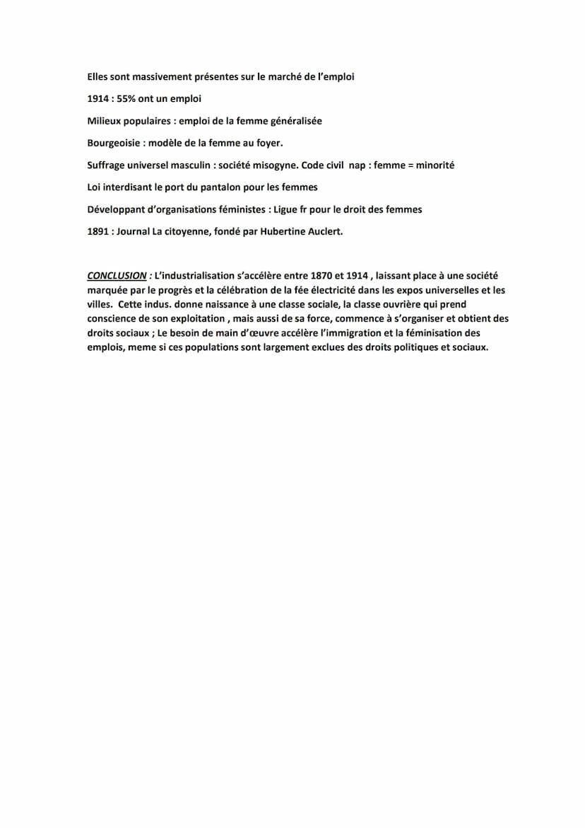 L6: PERMANENCES ET MUTATIONS DE LA SOCIETE FRANCAISE ENTRE 1870 et 1914:
INTRO: Alors que le régime républicain se met en place, la société 