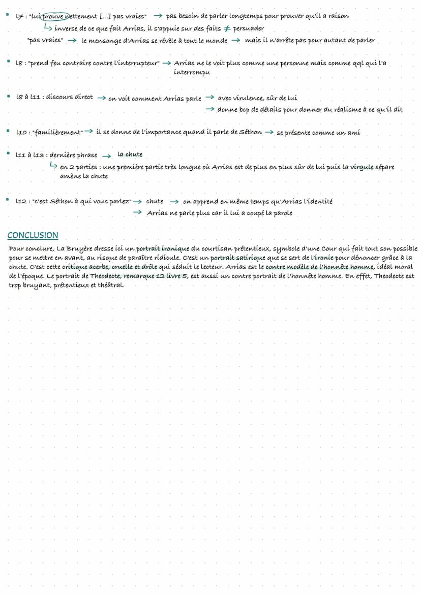 Analyse linéaire n°6
Les Caracteres, La Bruyère, livre V. Arrias
INTRODUCTION
La Bruyère est un moraliste du XVIle siècle, auteur d'une oeuv