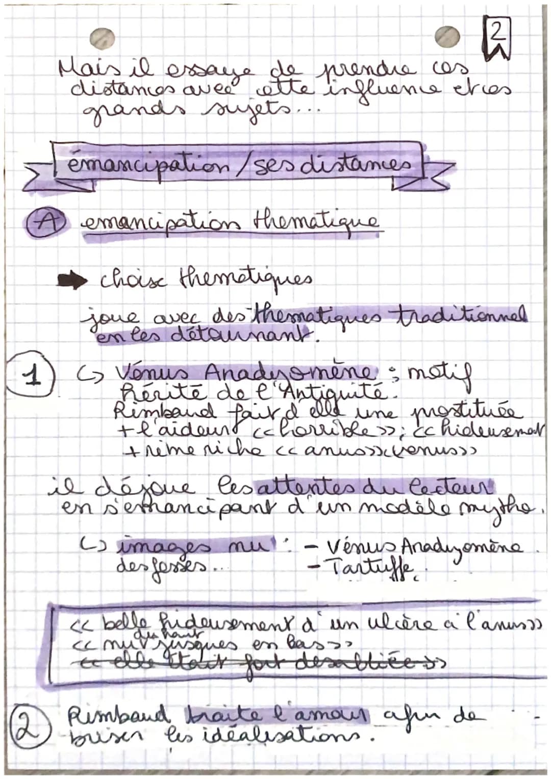 [ influence / Srupture franche
⑦la continuété d'une tradition poétique
choix d'une poesie versifiée et rimée
forme trad. du sonnet.
Co sur 2