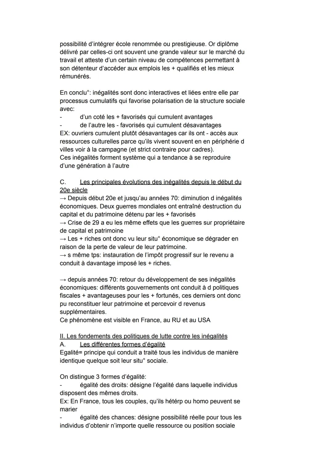 Chapitre 7: quelles inégalités sont compatibles avec les différentes
conceptions de la justice sociale ?
introduction: Faut-il forcer les ch