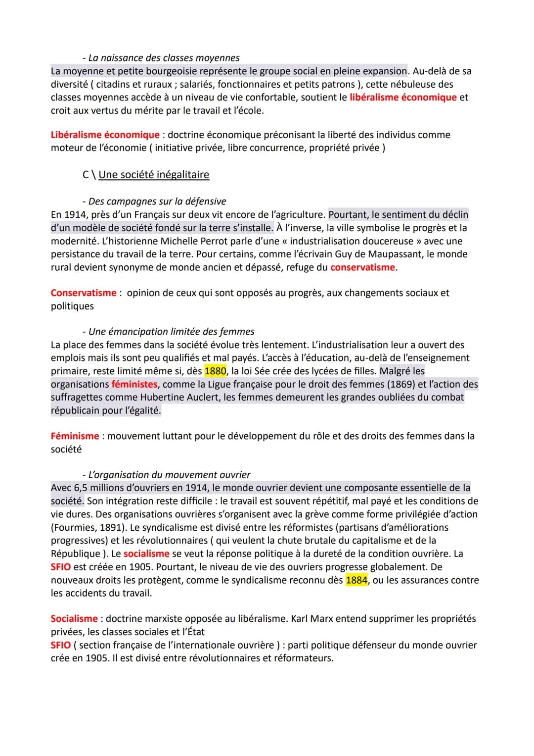 Chapitre 7: Permanences et mutations de la société française jusqu'en
1914
I-Une nouvelle étape dans l'industrialisation ( 1870 – 1914)
Prob