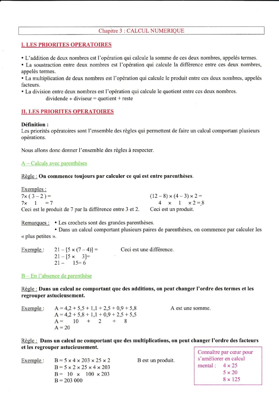 Calcul Numérique 