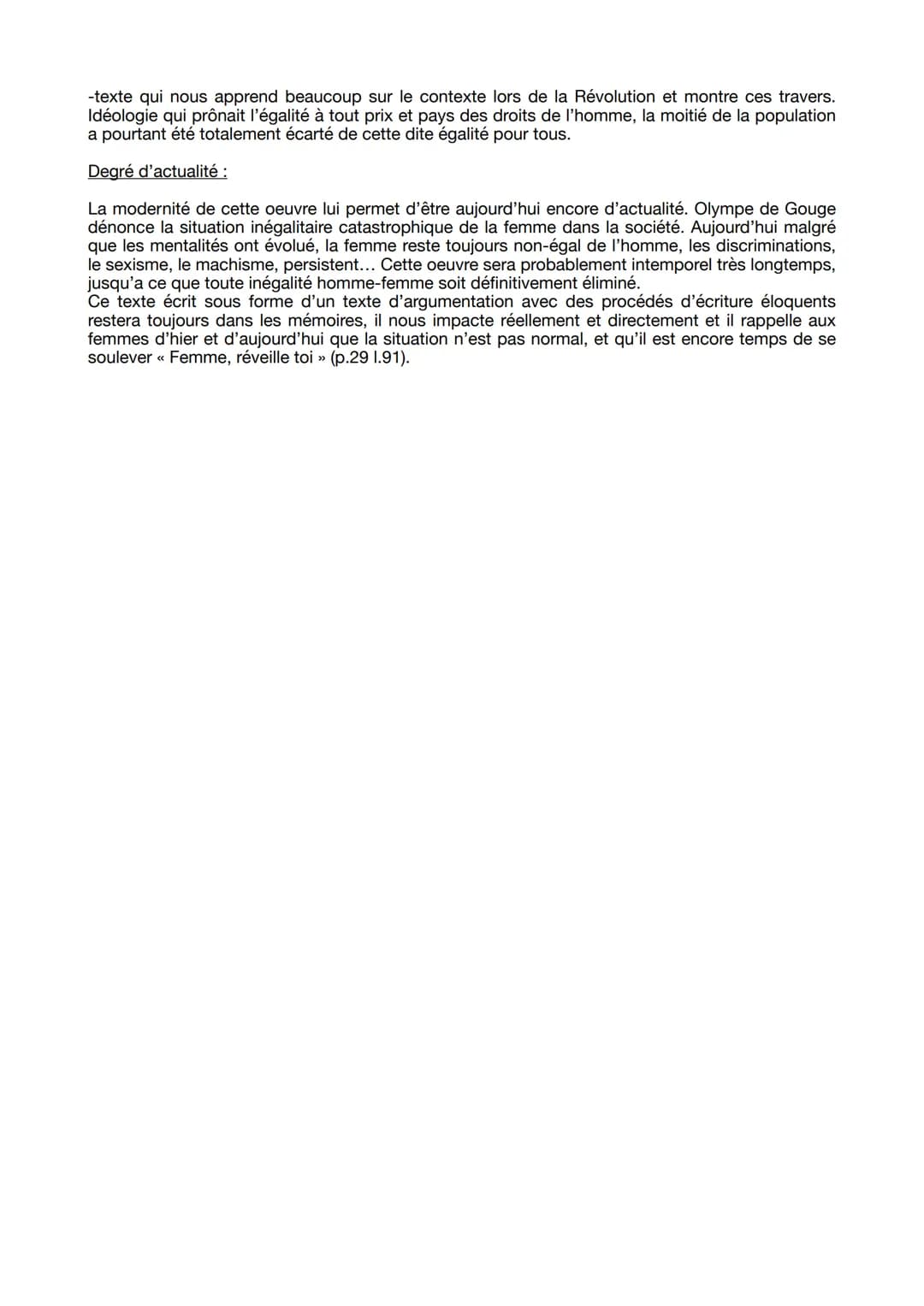 Fiche lecture Déclaration des droits de la femme et de la citoyenne
Olympe de Gouges
Auteur :
Olympe de Gouge, né Marie Gouze le 7 mai 1748,