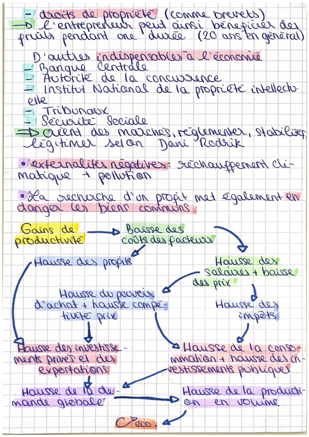 SES CHAPITRE 1:
- Pour répondre à la question de concilia-
tion entre la croissance économique et preser-
vation de l'environnement, les sci