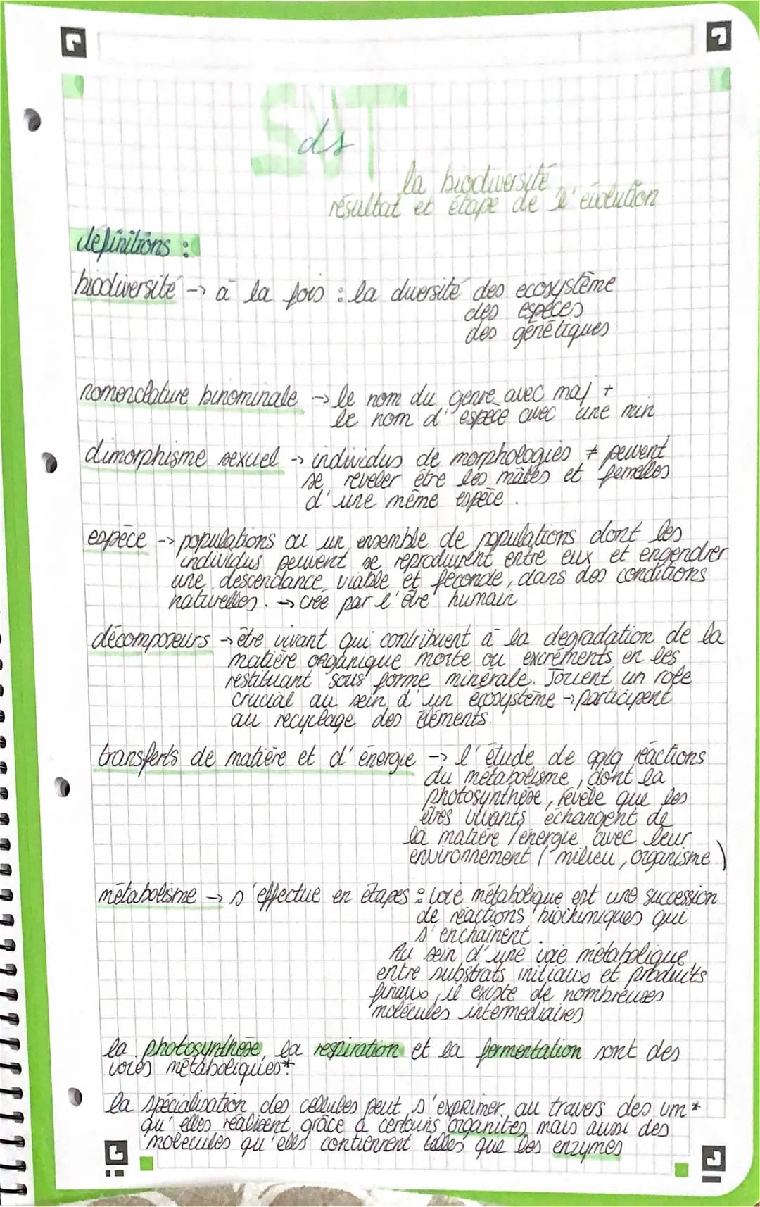 I
ds
la biodiversite
résultat et étape de l evention
definitions:
biodiversite à la fois : la diversité des ecosystême
-
des especes
des gén