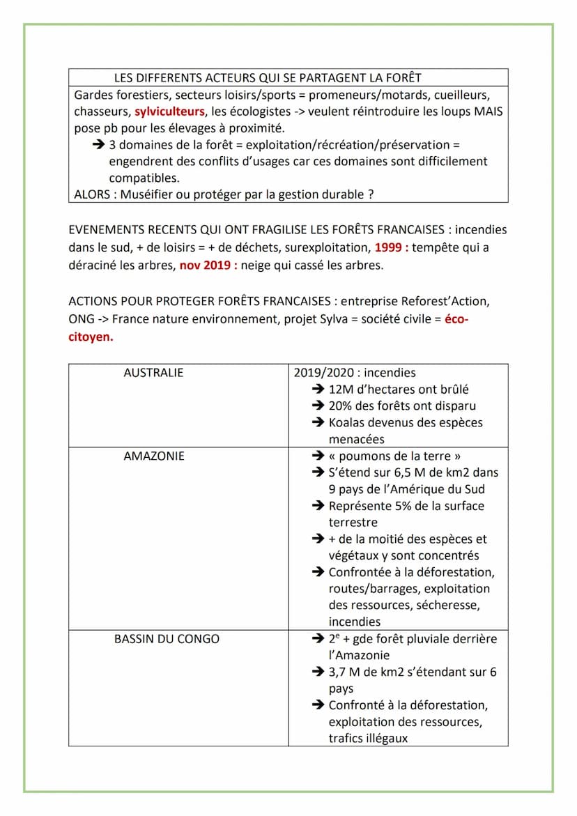 EXPLOITER, PRESERVER ET PROTEGER
AXE 1
JALON 1: EXPLOITER ET PROTEGER UNE RESSOURCE NATURELLLE: LES FORÊTS FRANCAISES
DEPUIS COLBERT
FORÊT
U