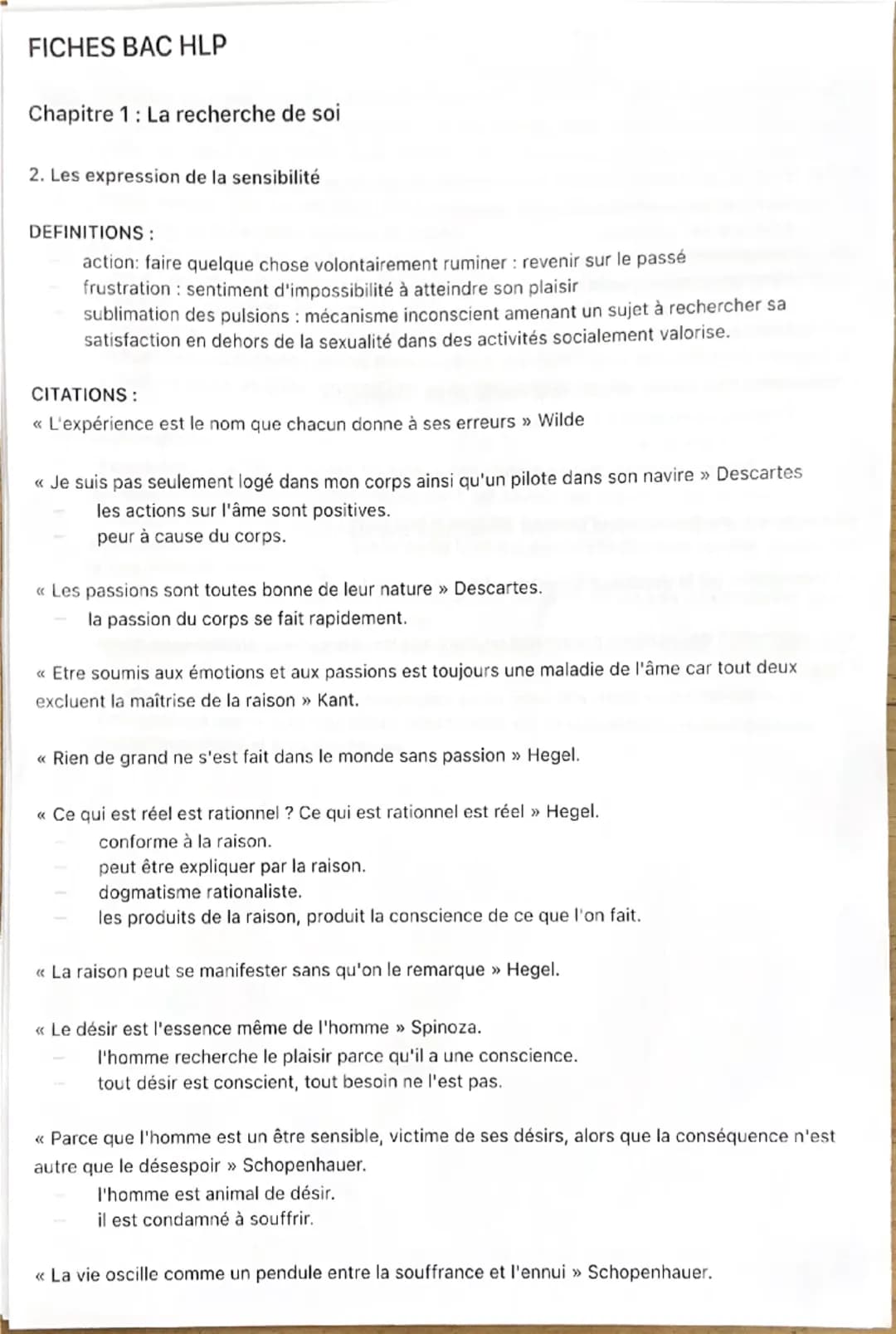 FICHES BAC HLP
Chapitre 1: La recherche de soi
1. Education, transmission et émancipation
DEFINITIONS:
contingence: possibilité de faire aut