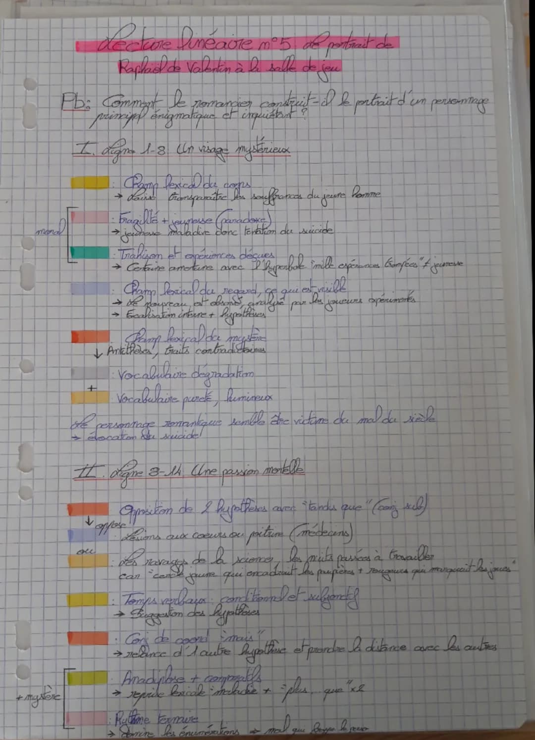 Séquence 2: La Peau de chagrin de Balzac, 1831
Parcours Les romans de l'énergie: création et destruction »>,
séance 3 LL n*5; le portrait de