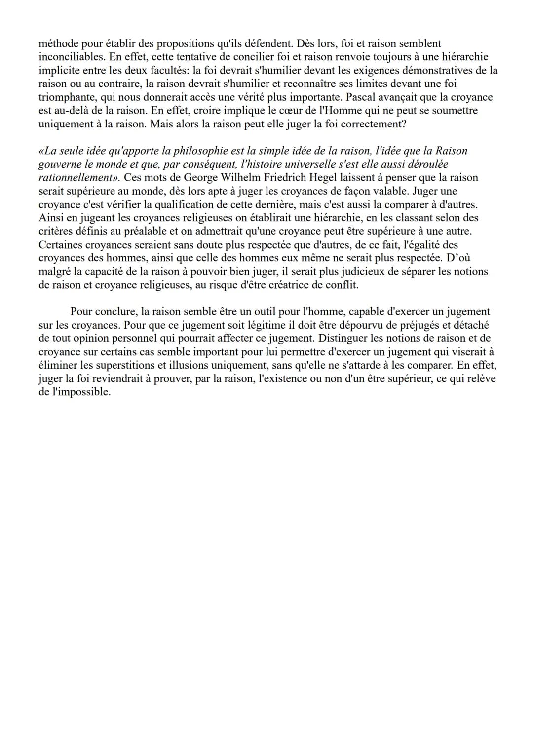 LA RAISON PERMET-ELLE DE JUGER LES CROYANCES ?
«La France assure l'égalité devant la loi de tous les citoyens sans distinction d'origine, de