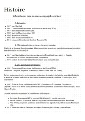 Know Fiche de révision histoire part. 2 thumbnail