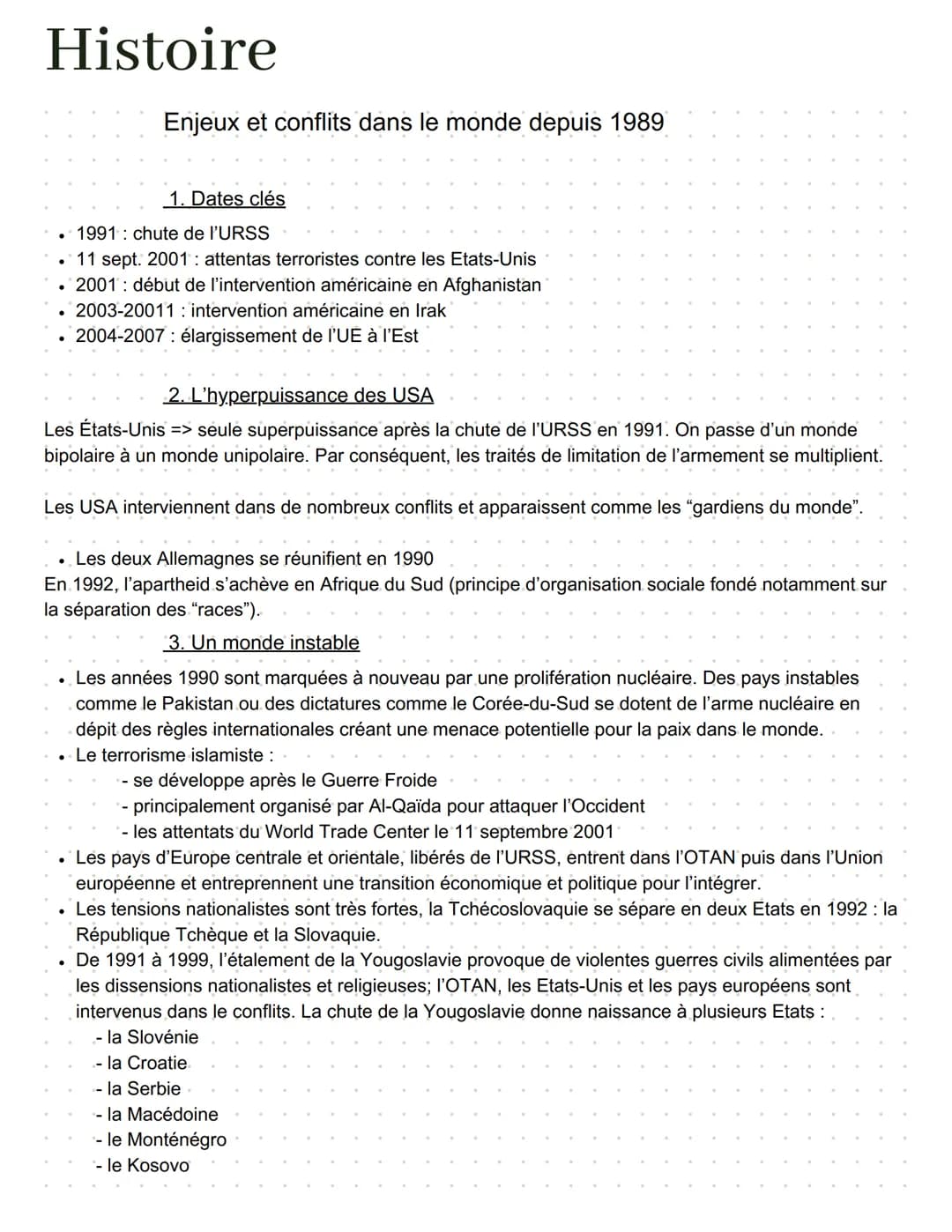 Histoire
Affirmation et mise en œuvre du projet européen
1. Dates clés
.1947 plan Marshall
1951 Communauté Européenne du Charbon et de l'Aci