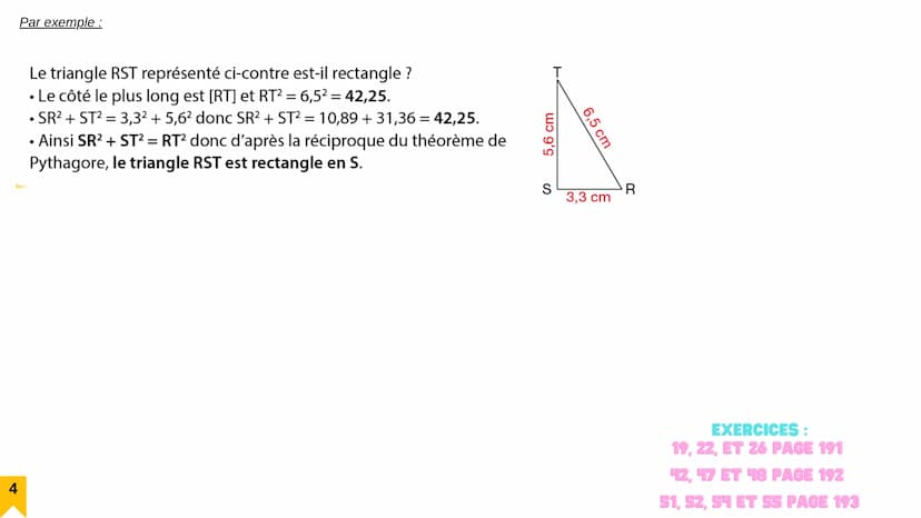 1
THÈME VI: ESPACE ET GEOMETRIE
Chapitre 3 : Théorème de Pythagore
1: Racine carrée d'un nombre positif
Définition :
a désigne un nombre pos