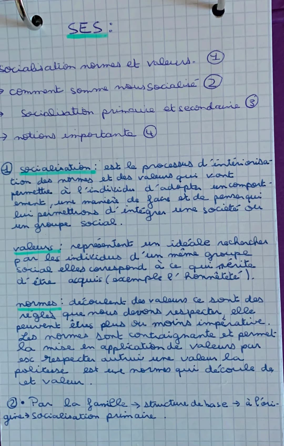 SES (part 2)
On respecte les normes pour
an saint
d'un
groupe
me pas etres sanctionner.
<> Pois.
êhe accepter
pour
social et SES:
socialisat