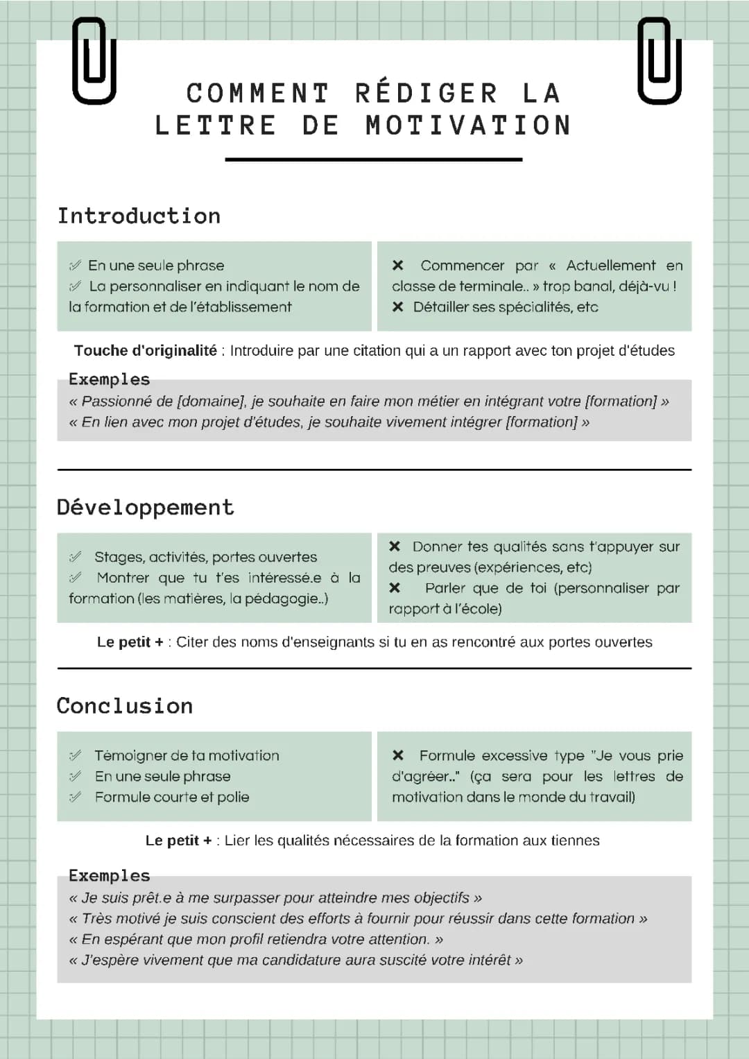 Exemples de Projet de Formation Motivé en PDF pour 2024