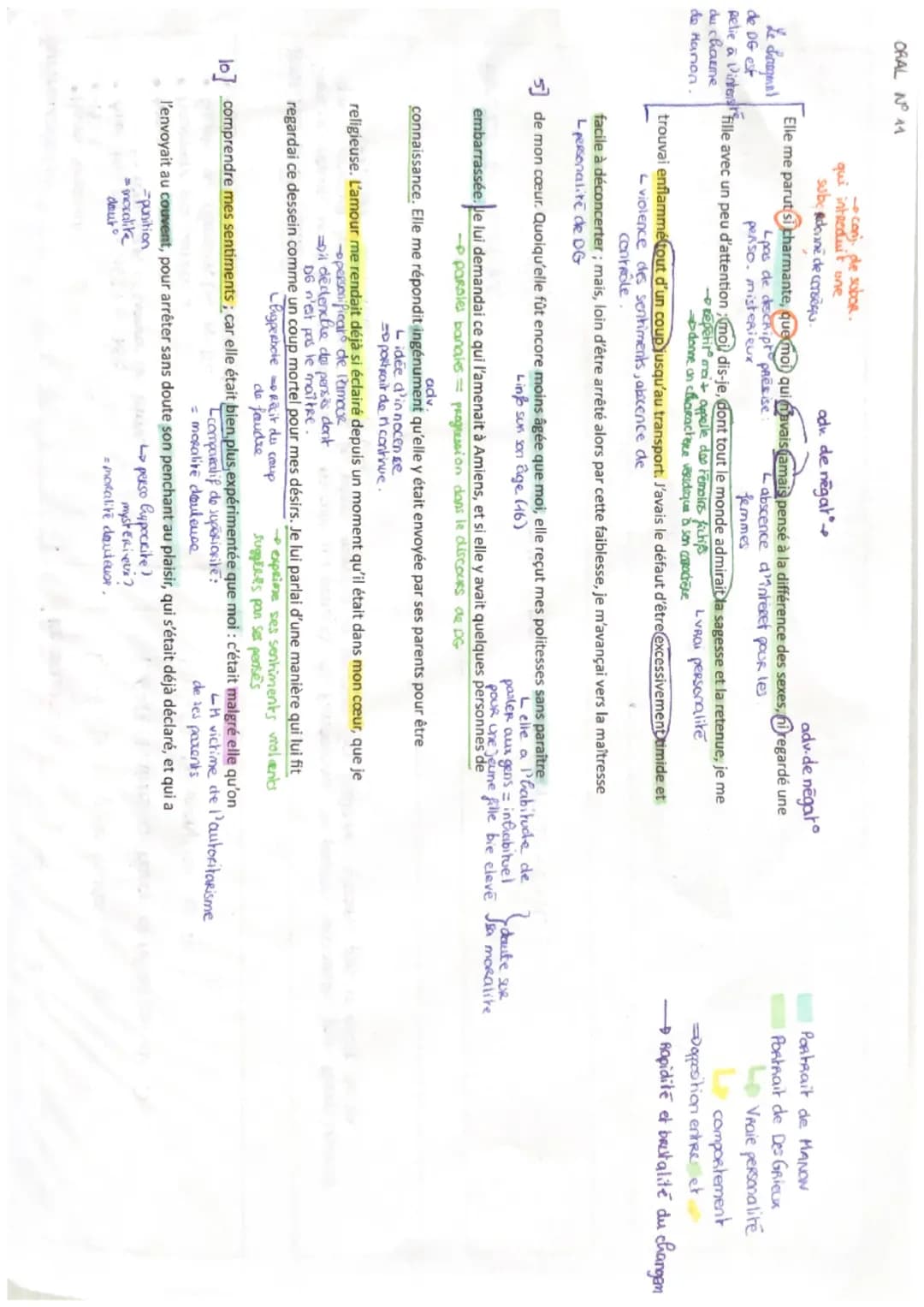 ORAL N° 11
Le chregal
de DG est
conj. ple subor.
qui introduit one
adv. de negat
adv-de negat
Elle me parut si charmante, que moi qui avais 