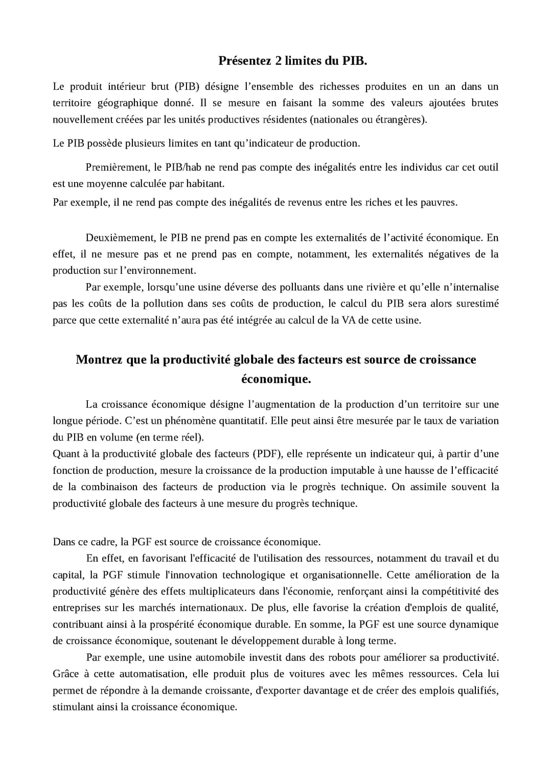 EC1 Croissance économique 