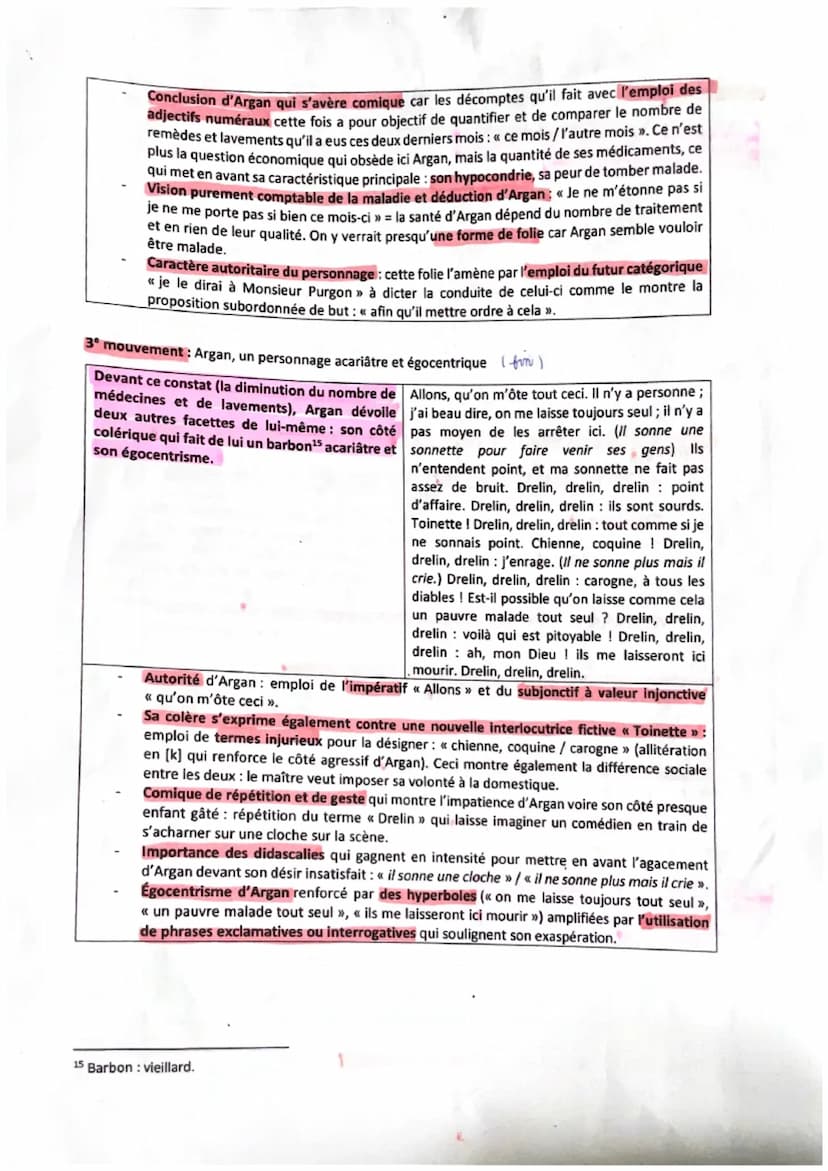 
<h2 id="introduction">Introduction</h2>
<p>Dans cet extrait issu du monologue d'Argan, qui constitue la scène d'exposition, le personnage c