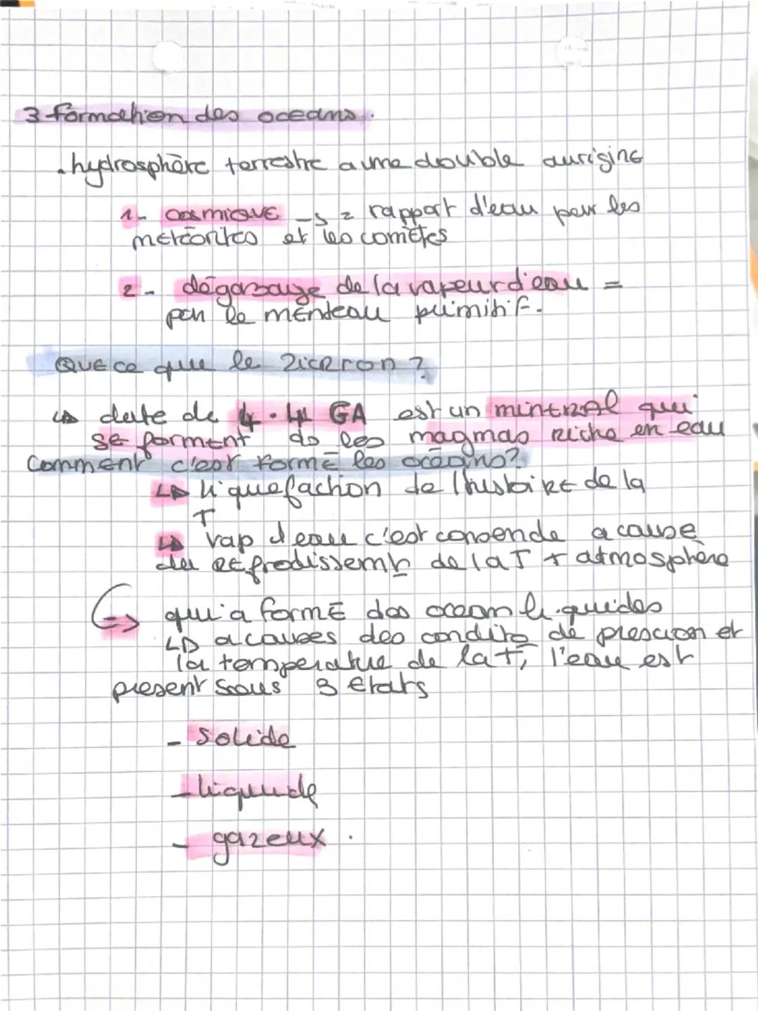 # THEME!

Iscience, dimat et societe

CHAP I : l'Atmosphore terrestre et la vie.

- comment c'est former la Terre?

  La Tene s'est formé - 