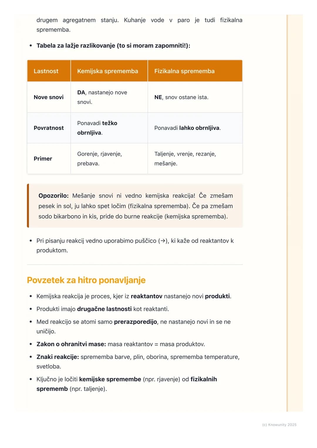 # Kaj je kemijska reakcija?

Opredelitev kemijske reakcije

Kemijska reakcija je proces, pri katerem se snovi spremenijo. Iz začetnih snovi
