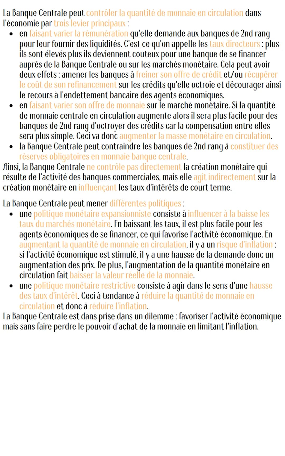 S.E.S.
La monnaie
1. Formes et fonctions:
La monnaie est l'ensemble des moyen de paiement dont disposent les agents
économiques pour effectu