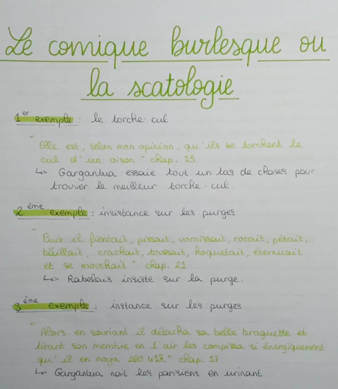 Rire
Rire et savoir
=> démesure / gigantisme.
amusent
Tonalité comique vise à provoquer le rire chez le lecteur
en mettant en scène une situ