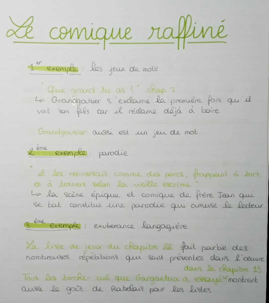Rire
Rire et savoir
=> démesure / gigantisme.
amusent
Tonalité comique vise à provoquer le rire chez le lecteur
en mettant en scène une situ