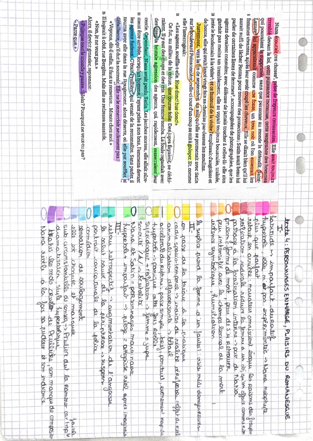 analyse linéaire Nana