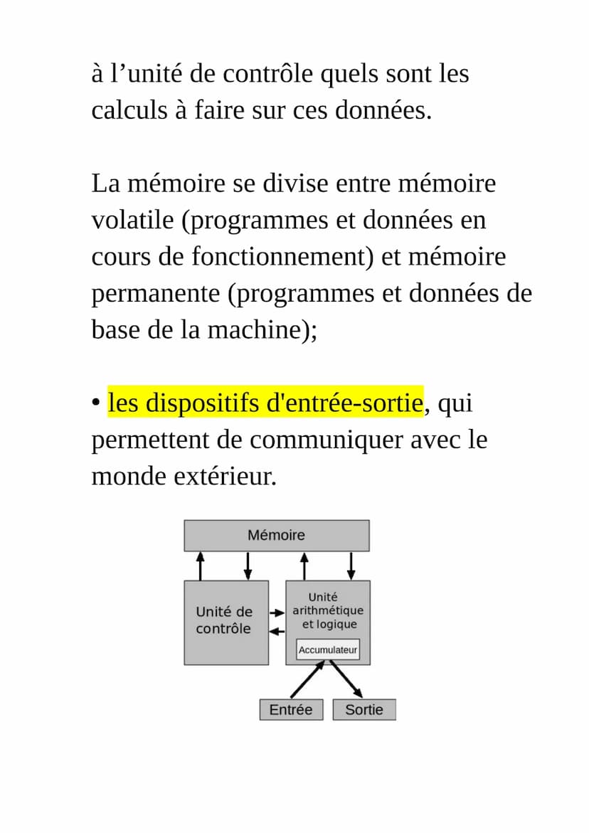 Architecture de von Neumann
L'architecture dite de von Neumann est un
modèle d'ordinateur qui utilise une
structure de stockage unique pour
