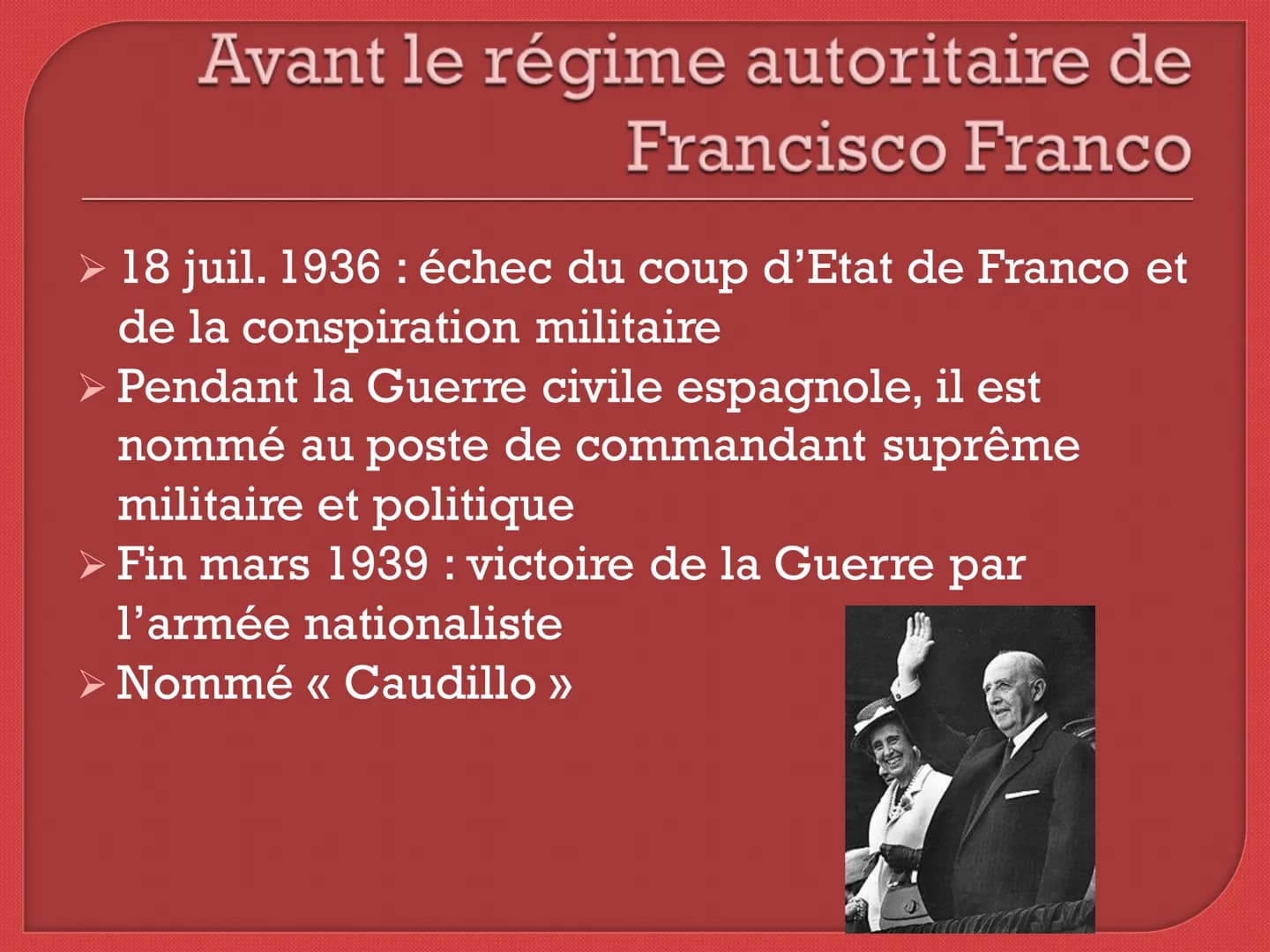 L'Espagne : la transition
démocratique de la mort de
Franco à l'adhésion à l'Union
Européenne Sommaire
1. La frise chronologique des étapes-