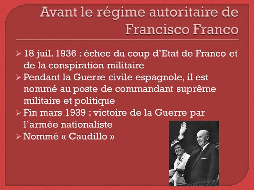 L'Espagne : la transition
démocratique de la mort de
Franco à l'adhésion à l'Union
Européenne Sommaire
1. La frise chronologique des étapes-
