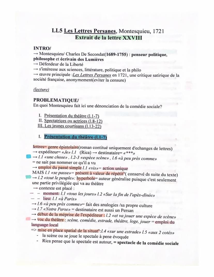 Objet d'étude: La littérature d'idées du XVIème au XVIIIème siècle
La Bruyère, Les Caractères ou moeurs de ce siècle, chapitres Và X
Parcour
