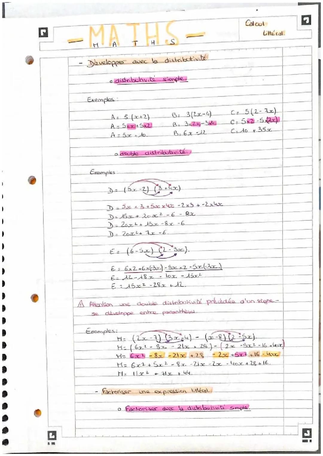 Learn the Magic of Distributive Property, Factoring Examples, and the Square of a Sum