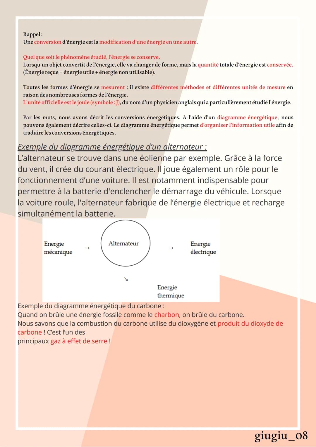 E1. Qu'est-ce que je sais sur l’ENERGIE
?
Une source
d'énergie est un ensemble de matières premières ou de phénomènes naturels,
utilisés pou