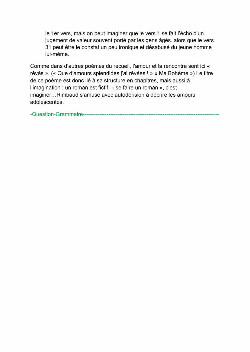 Explication linéaire des Cahiers de Douai ; Roman
-Intro-
Rimbaud, jeune auteur du XIXe siècle, né à Charleville, devient poète
dès ses 16 a