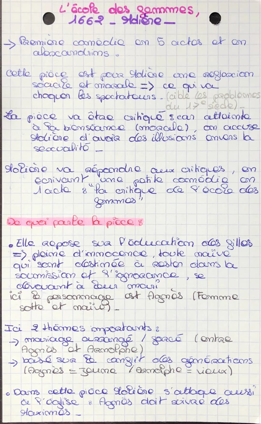L'école des gemmes,
1662 diene -
Premiere comédie en 5 actos et on
aloocandrims
Cotto pièce
-
La pièce
est
pour Idione uone Rogloocian
socia