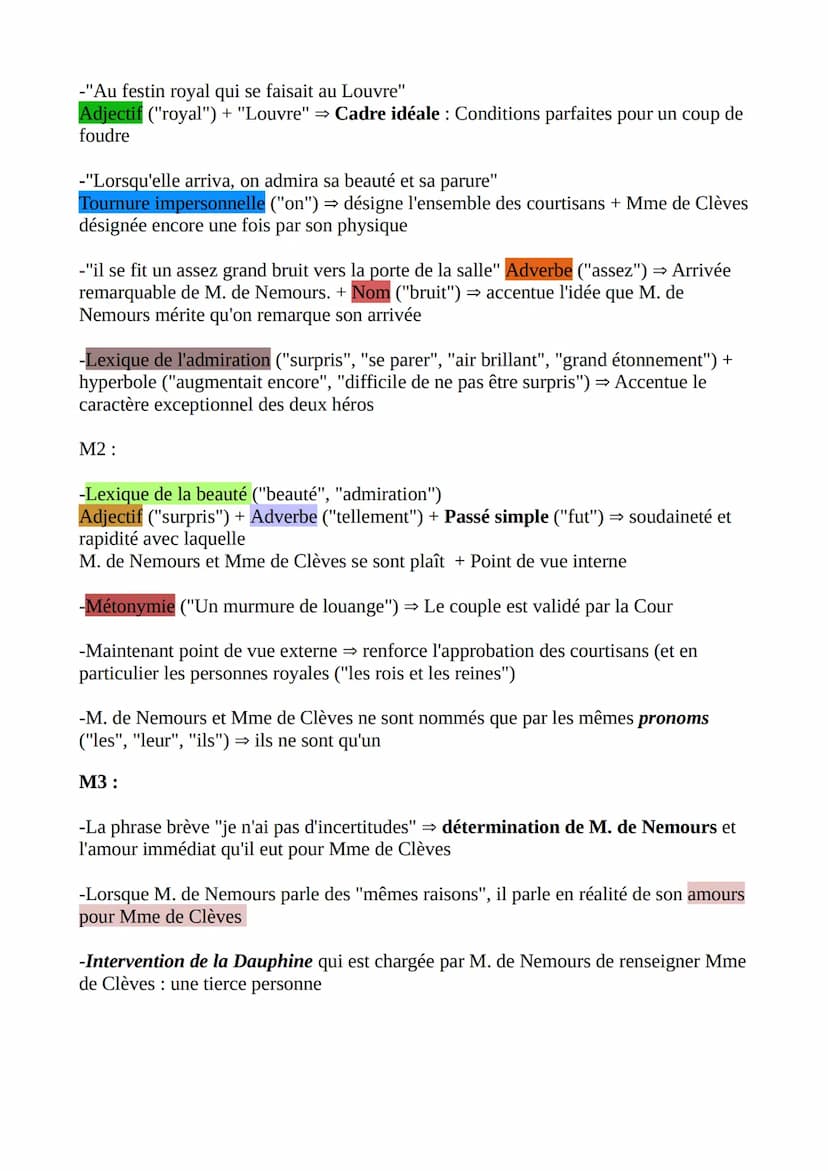 Séquence 1: Parcours : Individu, morale et société
La Princesse de Clèves, extrait 2 : la rencontre entre la princesse de Clèves et le
duc d