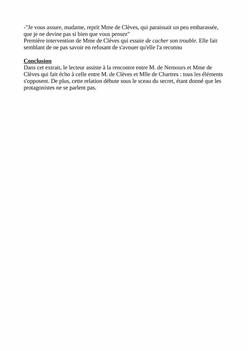 Séquence 1: Parcours : Individu, morale et société
La Princesse de Clèves, extrait 2 : la rencontre entre la princesse de Clèves et le
duc d