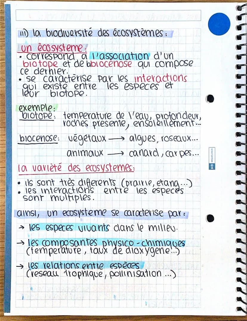 M® MIQUELRIUS
les differentes échelles de la biodiversité
la biodiversité.
L Rada.
se definit comme la diversité du vivant.
englobe la diver
