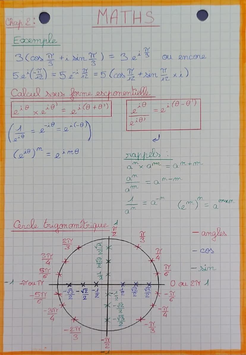 MATHS
Chapitre 2: Nombres Complexrces - pere partic
= a + ib → a : partie réelle ; 6: partie imaginaire
15f1 = √a² + 62
It module
of Fr
Fr (